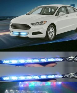 Rüzgar Enerjisi İle Çalışan Oto Mavi Led Çakar Lamba ( 2 Li Set )