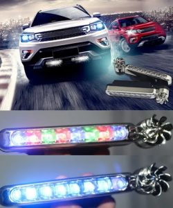 RGB RÜZGAR ENERJİSİ İLE ÇALIŞAN OTO LED ÇAKAR LAMBA ( 2 Lİ SET )