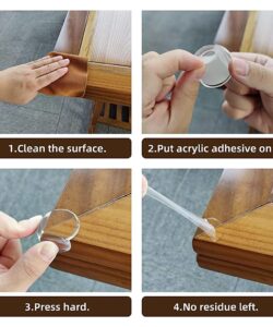 Silikon Şeffaf Masa Kenar