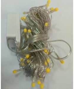 10m 100 Led Damla Uçlu Led Işık BEYAZ IŞIK Şeffaf Kablo