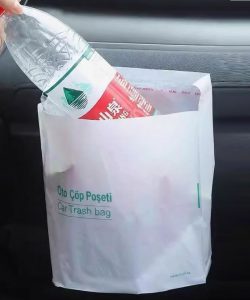 Pratik Su Geçirmez Oto Araba Çöp Poşeti Yapışkanlı 20 Adet