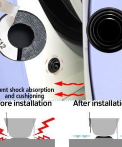 Araba Kapı Ses ve Darbe Emici Pad 10 Adet Siyah