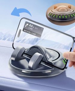 360° Dönebilen Yapışkanlı Numaratörlü Araç Telefon Tutucu