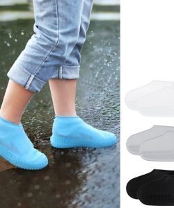 Silikon Ayakkabı Kılıfı Kaymaz Su Kir Geçirmez   L Beden Siyah