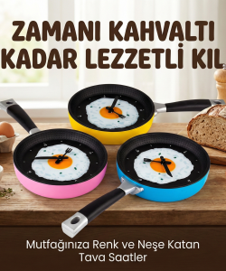 Tava Konseptli Duvar Saati