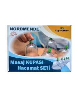 Nais 12'Li hacamat masaj kupa seti