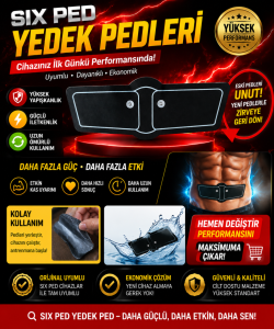 Six Ped yedek pedleri ile cihazınızı yenileyin, antrenman gücünü artırın.